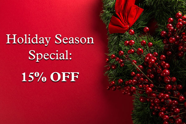 Holiday Season Special 15% off until November 30 at Heart of Nature Gallery